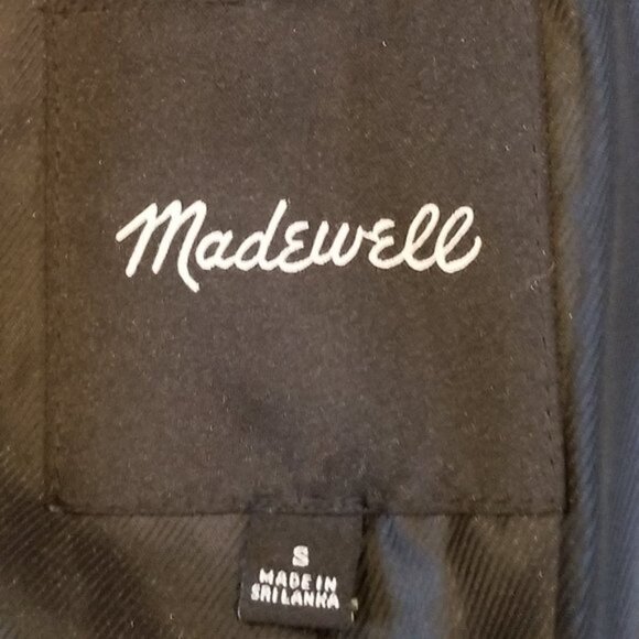 Madewell Larsen Oversized Wool Blend Black Blazer – Size S - Picture 2 of 7